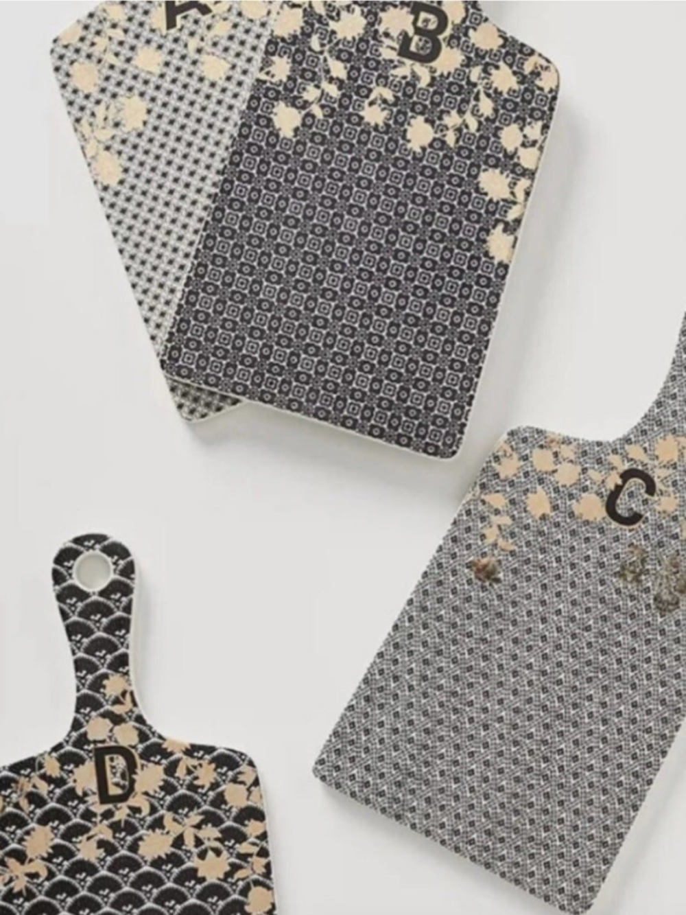 Anthropologie Eliza Tile Monogram Cheese Board - W